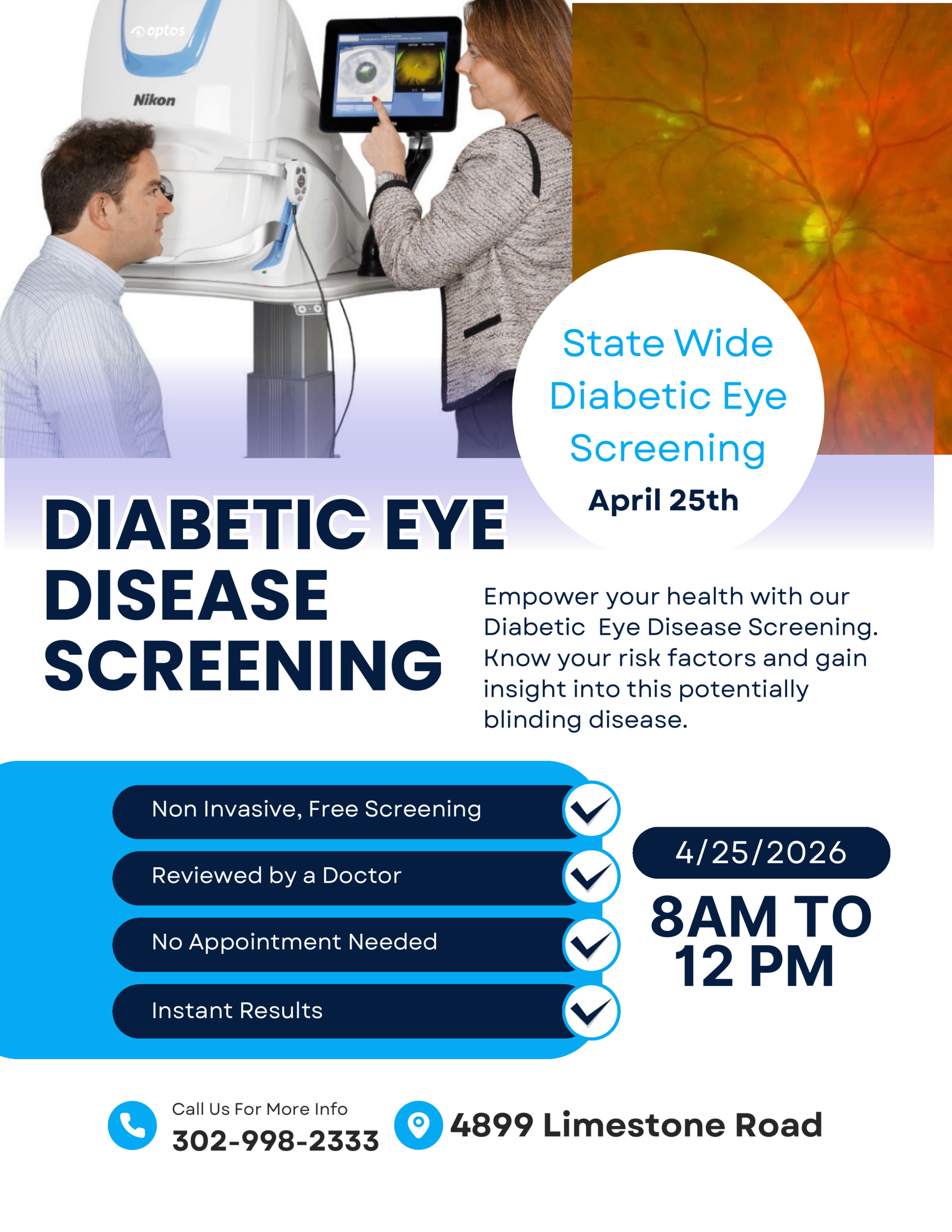 Free Diabetic Eye Exam Screening